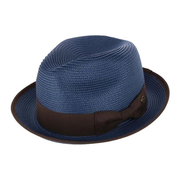 Epoch Hats Company Men's Fedora with Contrast Band and Trim - Picture 1 of 5